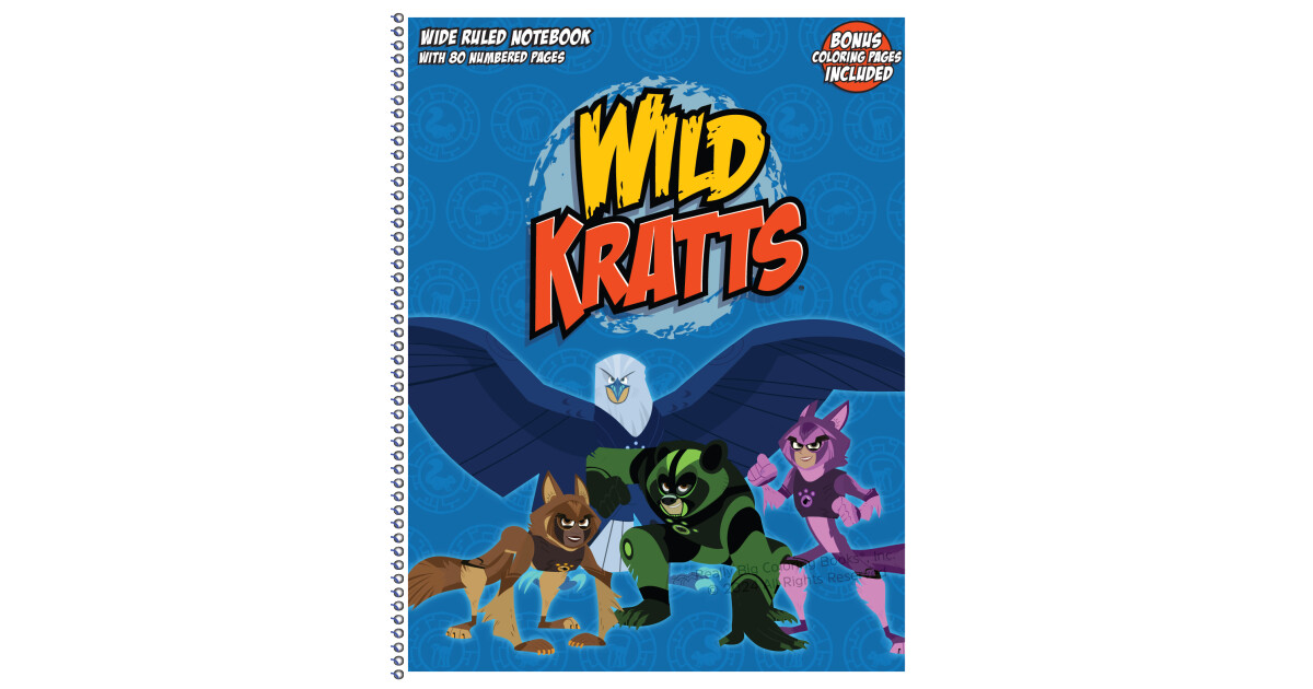 Wild Kratts Spiral Notebook